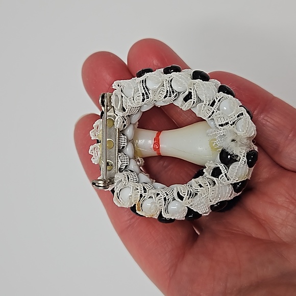 Vintage Bowling Brooch Pin Hand Crafted Handmade - Picture 5 of 10